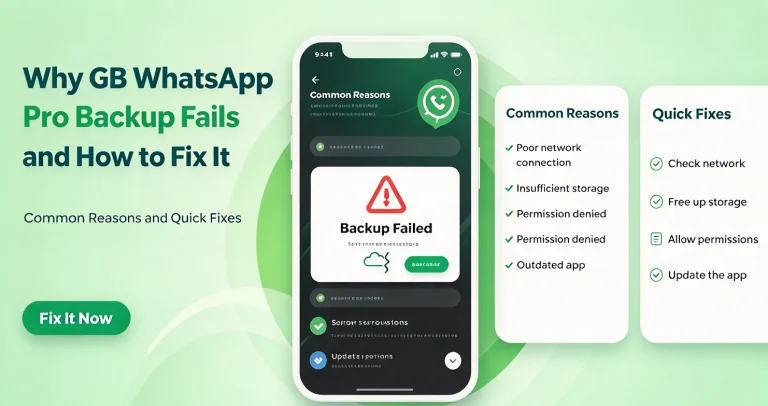 Why GB WhatsApp Pro Backup Fails and How to Fix It